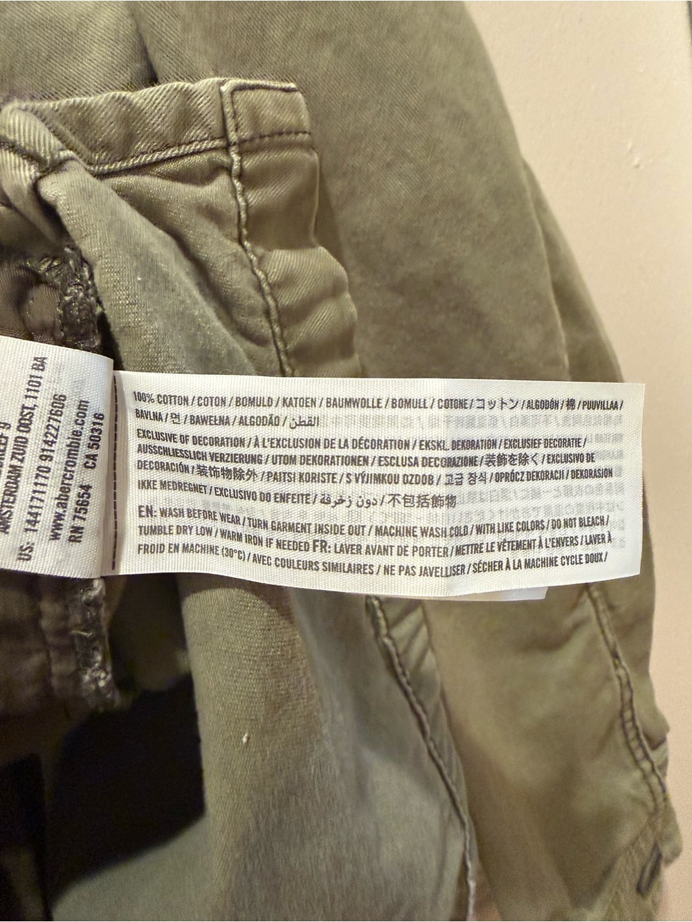 Abercrombie & Fitch Olive Utility Military Field Jacket - Picture 3 of 9